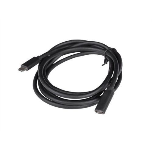 Lanberg USB-C M/F 3.1 kábel, 1,5 m, fekete