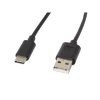 Lanberg USB-C (M)->USB-A (M) 2.0 kábel, 1,8 m, fekete