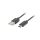 Lanberg USB-C (M)->USB-A (M) 2.0 kábel, 1 m, fekete, QC 3.0