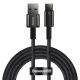 Baseus Tungsten Gold USB Type-A – USB Type-C, 100W gyorstöltő adatkábel, 2m, fekete
