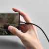 Baseus Tungsten Gold USB Type-A – USB Type-C, 100W gyorstöltő adatkábel, 2m, fekete