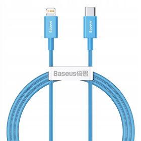   Baseus Superior USB Type-C – iPhone, 20W gyorstöltő adatkábel, 1m, kék