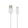 AVAX CB103W PURE USB A-Type C kábel, 2.1A, fehér - 1m