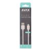 AVAX CB103W PURE USB A-Type C kábel, 2.1A, fehér - 1m