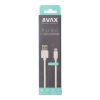 AVAX CB104W PURE USB A-Lightning kábel, 2.1A, fehér - 1m