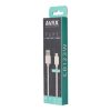 AVAX CB123W PURE USB A-Type C kábel, 2.1A, fehér - 2m