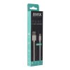 AVAX CB124W PURE USB A-Lightning kábel, 2.1A, fehér - 2m