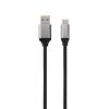 AVAX CB301G STEELY USB A-Type C 60W gyorstöltő, sodorszálas kábel, 3A, acélszürke - 1,5m