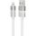 AVAX CB310 GLOWY USB-A - Lightning töltőkábel, fehér - 1m