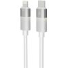 AVAX CB315 GLOWY 27W USBC–Lightning töltőkábel, fehér - 2m