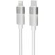 AVAX CB315 GLOWY 27W USB-C - Lightning gyorstöltő kábel, fehér - 2m