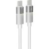 AVAX CB316 GLOWY 60W USB-C gyorstöltő kábel, fehér - 1m