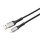 AVAX CB401G STEELY 20W USBA–Lightning töltőkábel, acélszürke - 1,5m