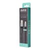 AVAX CB401G STEELY 20W USBA–Lightning töltőkábel, acélszürke - 1,5m