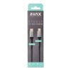 AVAX CB402G STEELY 20W USBC–Lightning töltőkábel, acélszürke - 1,5m