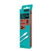 AVAX CB4302 2x 18W USBA–Lightning szilikon töltőkábel szett, fehér - 1,5m