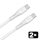 AVAX CB4303 2x 60W USBC gyorstöltő szilikon kábelcsomag, fehér - 1,5m