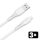 AVAX CB4306 3x 12W USBA–Lightning szilikon töltőkábel szett, fehér - 1,5m