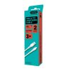 AVAX CB4306 3x 12W USBA–Lightning szilikon töltőkábel szett, fehér - 1,5m