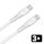 AVAX CB4307 3x 60W USBC gyorstöltő szilikon kábel szett, fehér - 1,5m