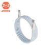 AVAX CB610LB MAGNETY 100W USB C mágneses gyorstöltő kábel, fonott, világoskék - 1m