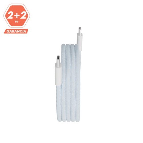AVAX CB610LB MAGNETY 100W USB C mágneses gyorstöltő kábel, fonott, világoskék - 1m