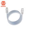 AVAX CB611LB MAGNETY 27W USBC–Lightning fonott mágneses töltőkábel, világoskék - 1m