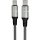 AVAX CB632 STEELY LED 60W USB-C gyorstöltő kábel, fonott, fekete - 1m