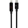 AVAX CB650 PULSEY 27W USBC–Lightning fonott töltőkábel, szürke - 0.5m