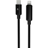 AVAX CB651 PULSEY 27W USBC–Lightning fonott töltőkábel, szürke - 1m