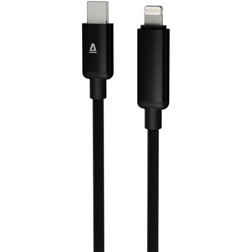 AVAX CB651 PULSEY 27W USBC–Lightning fonott töltőkábel, szürke - 1m