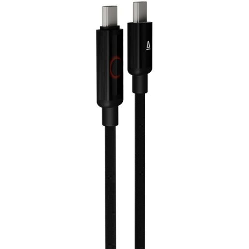 AVAX CB654 PULSEY 60W USB-C gyorstöltő kábel, fonott, szürke - 1m