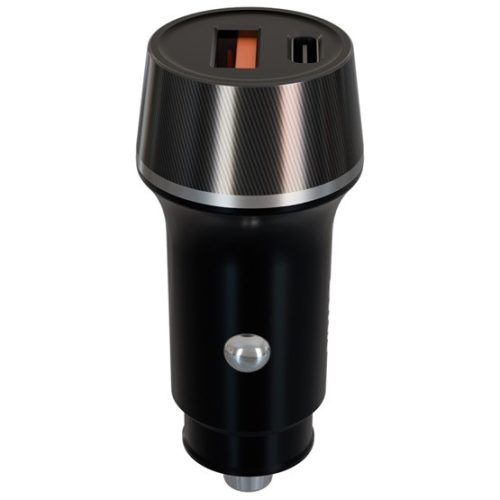 AVAX CC304B CARLY USB-C (PD3.0)+USB-A (QC) 38W autós töltő, fekete