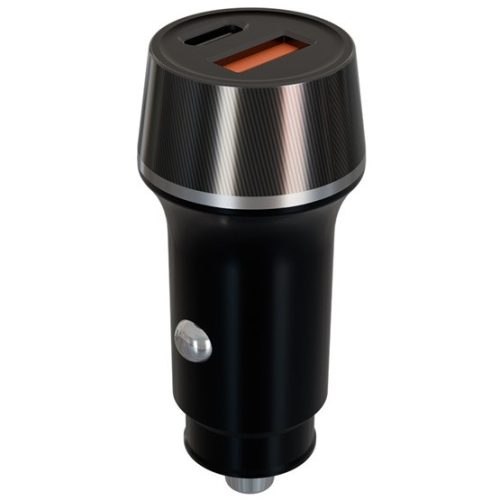 AVAX CC304B CARLY USB-C (PD3.0)+USB-A (QC) 38W autós töltő, fekete
