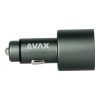 AVAX CC665B CARLY+ USB A + Type C 83W autós töltő, fekete