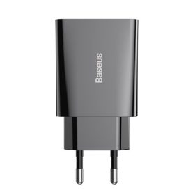   Baseus Speed Mini hálózati gyorstöltő 20W, USB Type-C, fekete