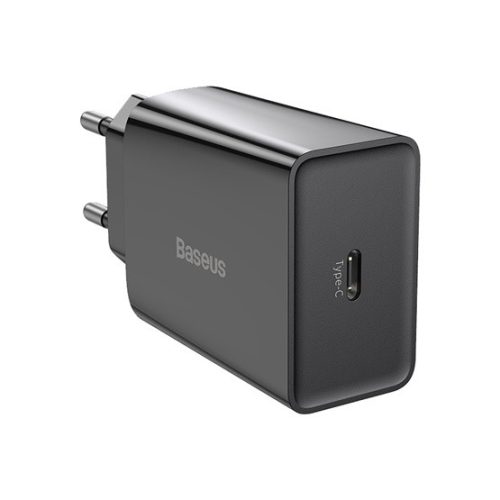 Baseus Speed Mini hálózati gyorstöltő 20W, USB Type-C, fekete