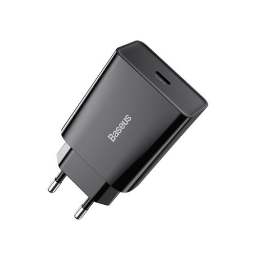 Baseus Speed Mini hálózati gyorstöltő 20W, USB Type-C, fekete