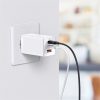 Baseus GaN5 Pro hálózati gyorstöltő 65W, 2×USB Type-C + USB Type-A, fehér + 100W USB Type-C, 1m kábel