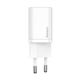   Baseus Super Si hálózati gyorstöltő 20W, USB Type-C, fehér