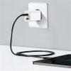 Baseus Super Si Pro hálózati gyorstöltő 30W, USB Type-C + USB Type-A, fehér