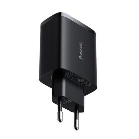Baseus Compact hálózati töltő 17W, 3×USB Type-A, fekete