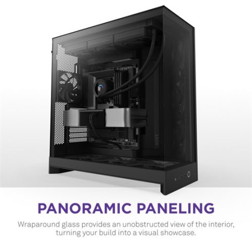 NZXT Midi - H9 Flow (2025) - Matt fekete - CM-H92FB-01