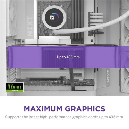 NZXT Midi - H9 Flow (2025) - Matt fehér - CM-H92FW-01