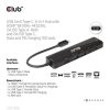 Club3D USB Gen1 Type-C, 6-in-1 Hub with HDMI 8K30Hz-4K120Hz, 2xUSB Type-A, RJ45 and 2xUSB Type-C