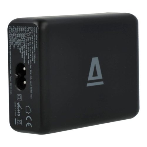 AVAX DC637 DESKY+ 4xType C (PD 3.0) 200W GaN gyorstöltő elosztó - Dobozsérült termék