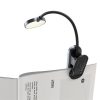Baseus Comfort Reading Mini Clip vezeték nélküli olvasólámpa, szürke