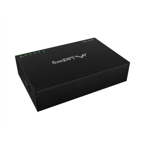 Lanberg 5 portos Gigabit Desktop Switch, fémházas, 12V