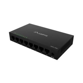 Lanberg 8 portos Gigabit Desktop Switch, fémházas, 12V