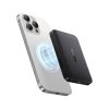 Baseus EnerFill FM12 Qi2 Magnetic vezeték nélküli gyorstöltő powerbank 10000 mAh, 22.5W, fekete + USB Type-C, 30cm kábel